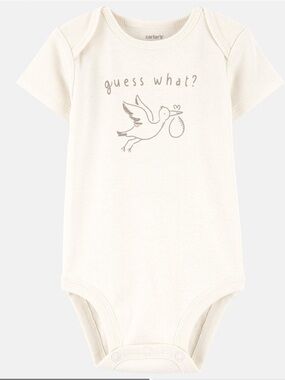 Baby announcement body suit